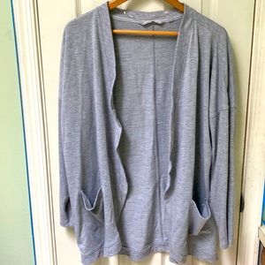Harmony balance open front ribbed trim cardigan size XL